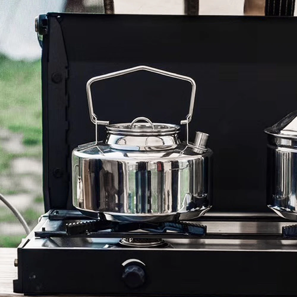 Fire Maple Antarcti Stainless Steel Camping Kettle HangablBushcraft Gear Outdoor Durable Picnic Teapot High Quality S304 1L 295g