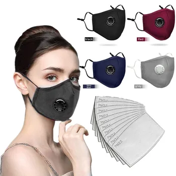 

Face Maska Filter Safety Breathable Comfortable FaceMask Dustproof Windproof Anti Fog Haze Can Put Filter Mascaras masque