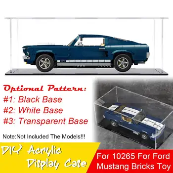 

DIY Acrylic Display Case Self-Install Clear Cube Display Box Dustproof ShowCase For LEGO 10265 For Ford Mustang Bricks Toy