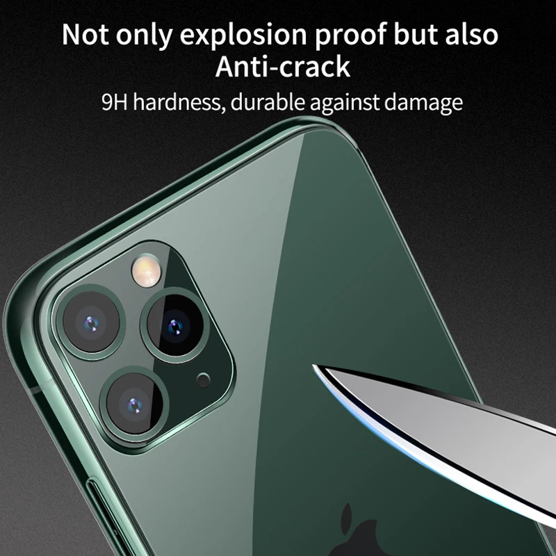 IHaitun роскошный стеклянный чехол для iPhone 11 Pro Max чехол s Мягкий край ультра тонкий прозрачный стеклянный чехол для iPhone XS MAX XR X 10 7 8