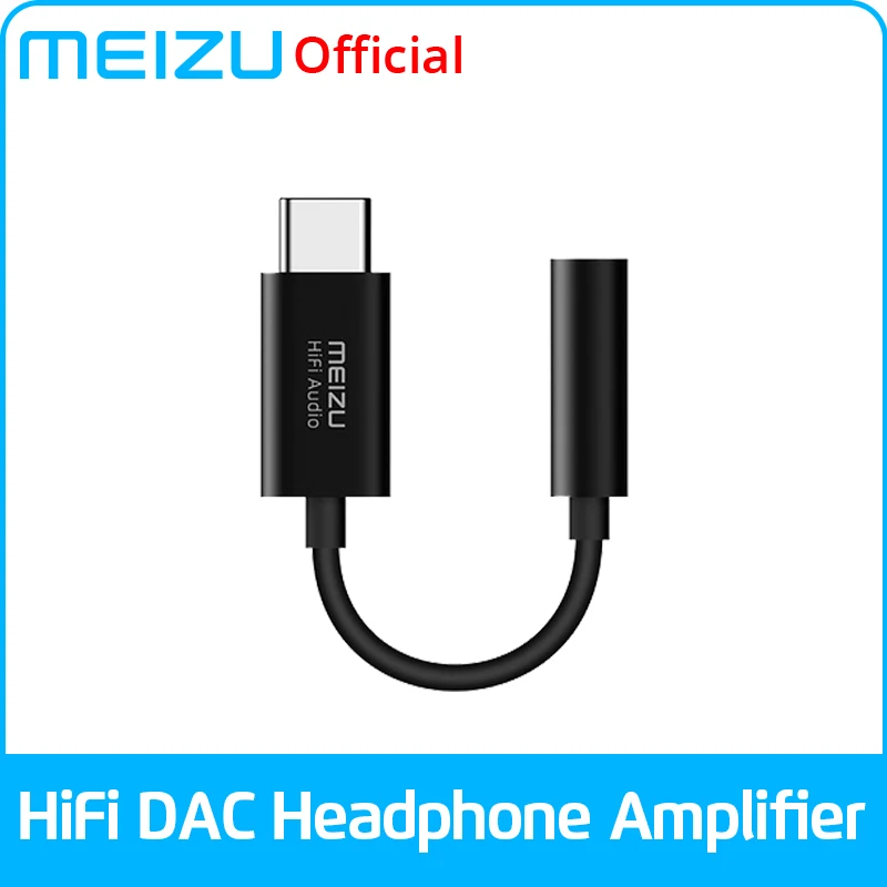 

Meizu headphones amplifier audio HiFi lossless DAC Type-C to 3.5mm audio adapter Cirrus Logic CS43131 Chip 600Ω high impedance