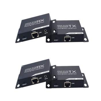 

50M HDMI KVM Extender HD 1080P CAT6 CAT6A CAT7 TX and RX IR Remote Support USB Mouse Keyboard POC Power Supply