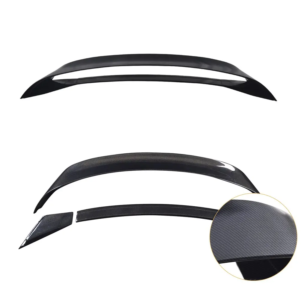 

Primer/Carbon Fiber Type Rear Trunk Spoiler Fit For Ford For Mustang GT350R Style 2015-2017 Rear Wing Spoiler Replacement