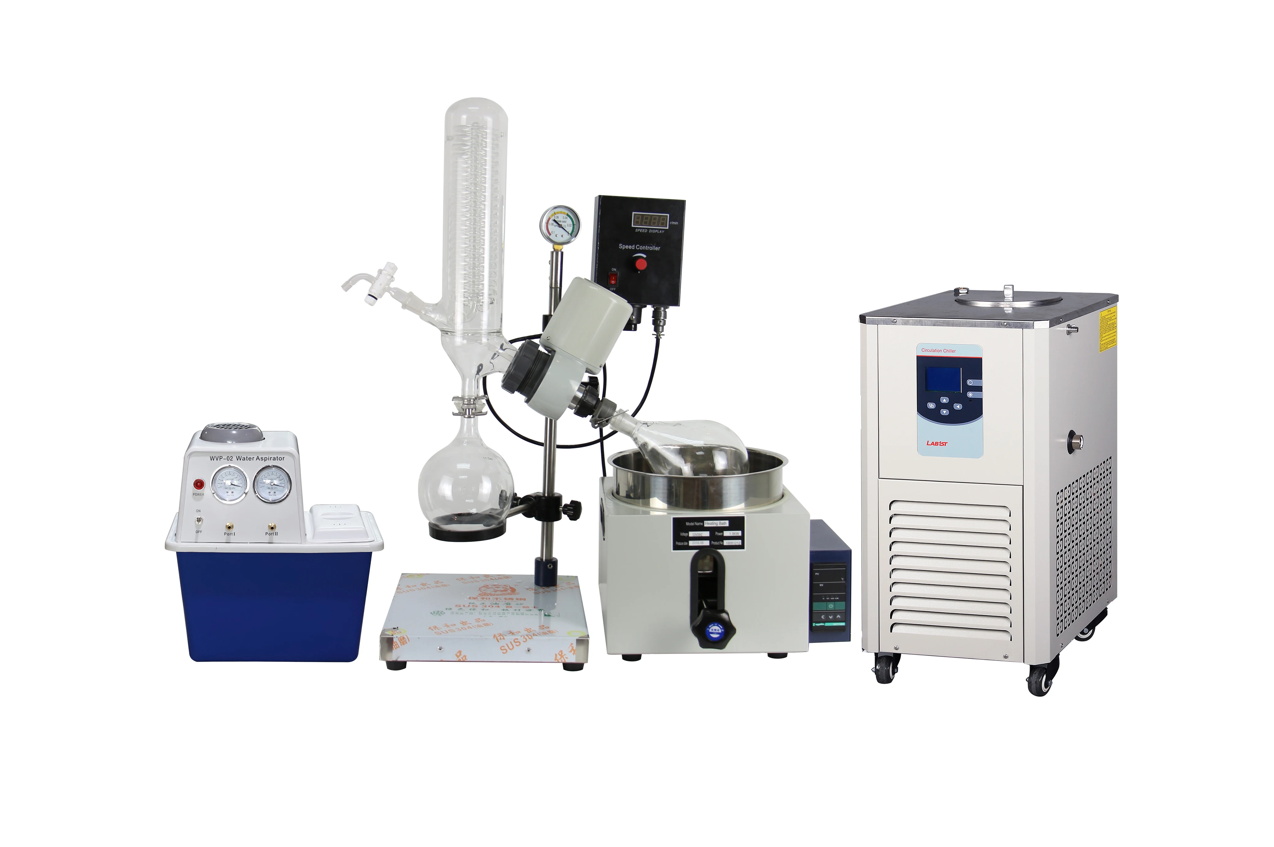 2l Hand Lift Rotary Evaporator With Vacuum Pump & Chiller Laboratory