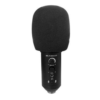

PC Computer USB Microphone Gaming Conference With Tripod Stand For Laptop Condenser Built In Reverb Studio Recording Voice Overs