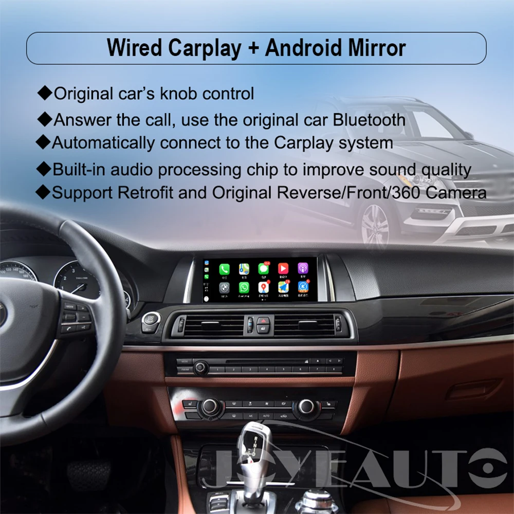 Excellent Joyeauto WIFI Wireless Apple Carplay for BMW EVO 1 2 3 4 5 6 7 Series F06 F12 F20 Android Mirror Android Auto Car Play Adapter 2