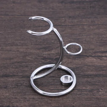

1pc Shaving Razor Rack Stainless Steel Razor Bracket Brush Stand Holder with Non-slip Base (Special-shaped Frame 1)