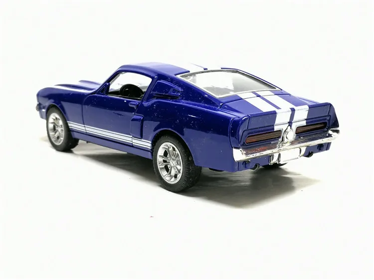 1:36 Ford Mustang GT 1967 GT500 Игрушечная модель автомобиля из сплава, дисплей, детская игрушка в подарок