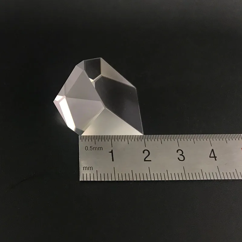 Roof Prism for Photography Irregular Polygon Triangular Prism Optical Experiment Equipment Material K9 Glass Size 30x19x17mm