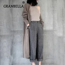 Модный длинный кардиган, пальто для женщин, свободный большой размер, весна-осень, кашемировый кардиган, вязаный женский свитер