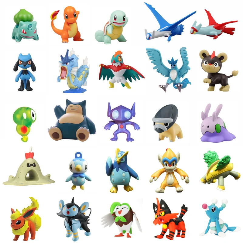 Pokemon Articuno Snorlax Gyarados Hawlucha Goomy Doll Charmander Squirtle Action Figure Model Toy Periferiche Unisex Regalo