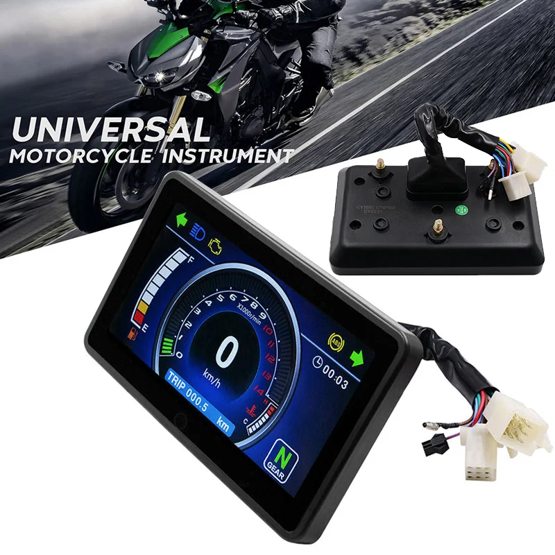 

Motorcycle LCD Screen Speedometer Digital Waterproof Multi-function Odometer YAN88
