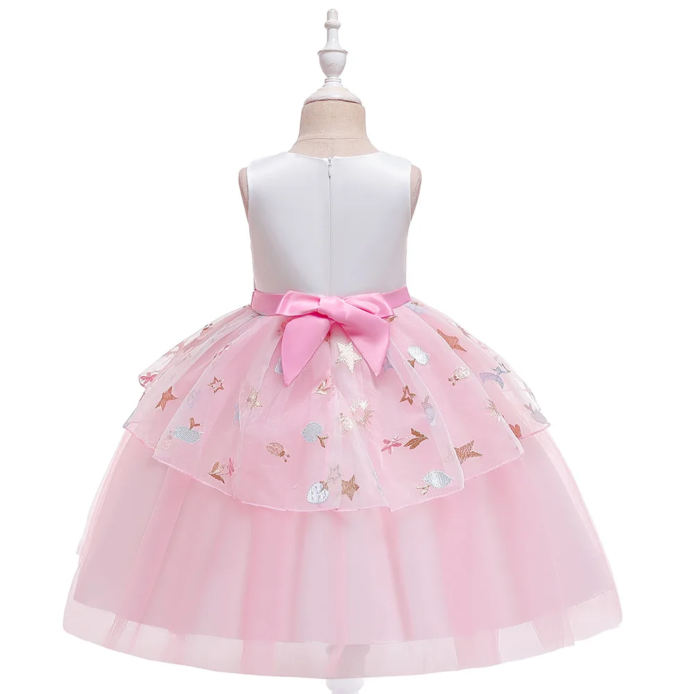 Детское платье; Новинка года; стильное платье для девочек; платье принцессы; платье-пачка с единорогом