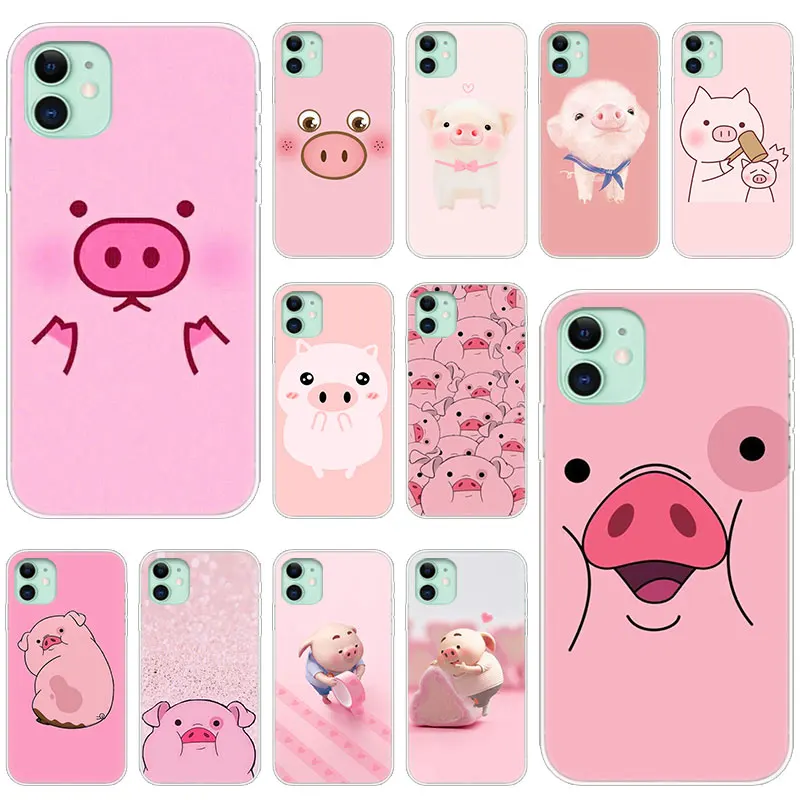Популярный милый розовый мягкий силиконовый прозрачный чехол Kawai для Apple iPhone 11 Pro