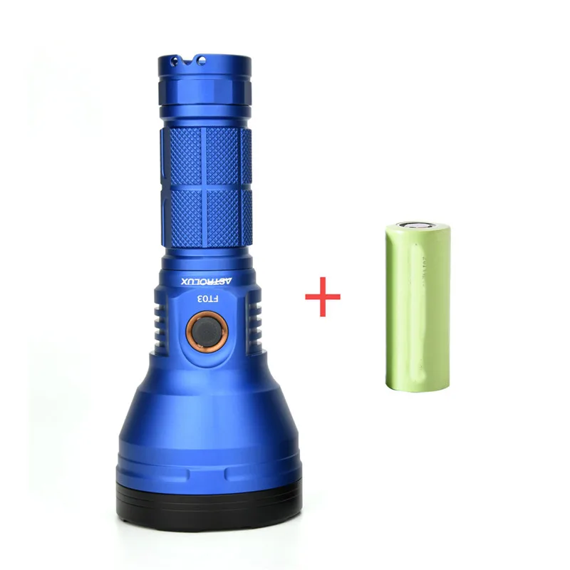 Astrolux FT03 SST40-W 875m Type-C Rechargeable Flashlight + 26650 5000mAh 3C Powered Battery Lantern Lamp Torch Spotlights