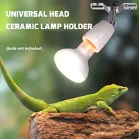 Ceramic E27 Lamp Holder With ON/OFF Button Switch Reptile Pet Heating Lamp Base Rotatable Bulb Holder For Reptile Lamp Holder 2