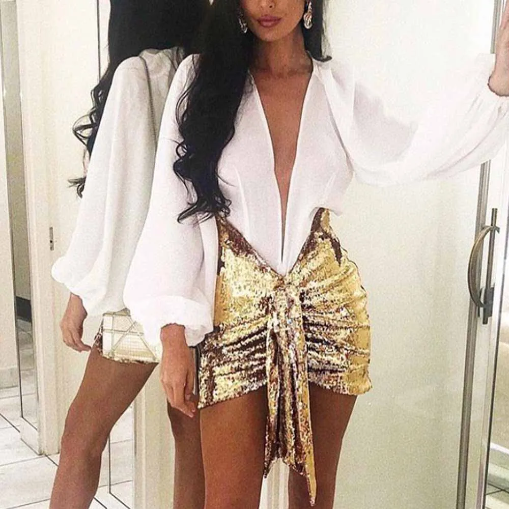 

Ocstrade 2020 New Sequined Summer Bodycon Skirt Sexy Mini Bodycon Skirt Dresses Gold Bodycon Celebrity Evening Party Skirt