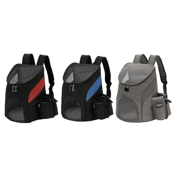 

Ventilated Breathable Pet Backpack Carrier Travel Camping Outdoor Dog Cat Bag