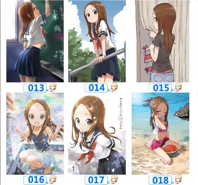 Anime Karakai Jouzu no Takagi-san 3 Teasing Master Takagi-san Nishikatakun  Stand Figure Display Cosplay Acrylic Charm Desk Decor - AliExpress