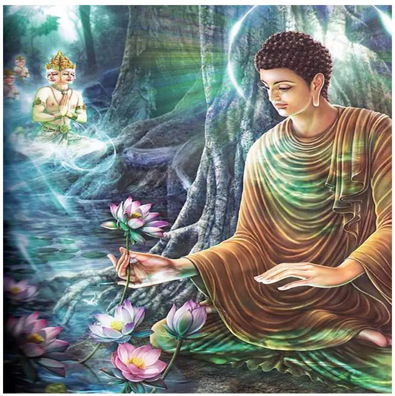 buddha diamond embroidery full square religion diamand painting tapestry dots picture puzzle diamant mosaic chicken gift | Дом и сад