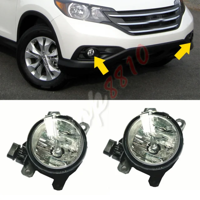 

For 2012 2013 2014 Honda CRV CR-V High quality Fog Clear Lens Lights Bumper Light Lamps RH+LH 2pcs