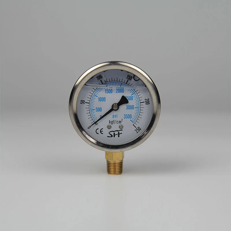 

Injection Molding Machine Oil Pressure Gauge Vertical Back Type 250kg ZG1/4