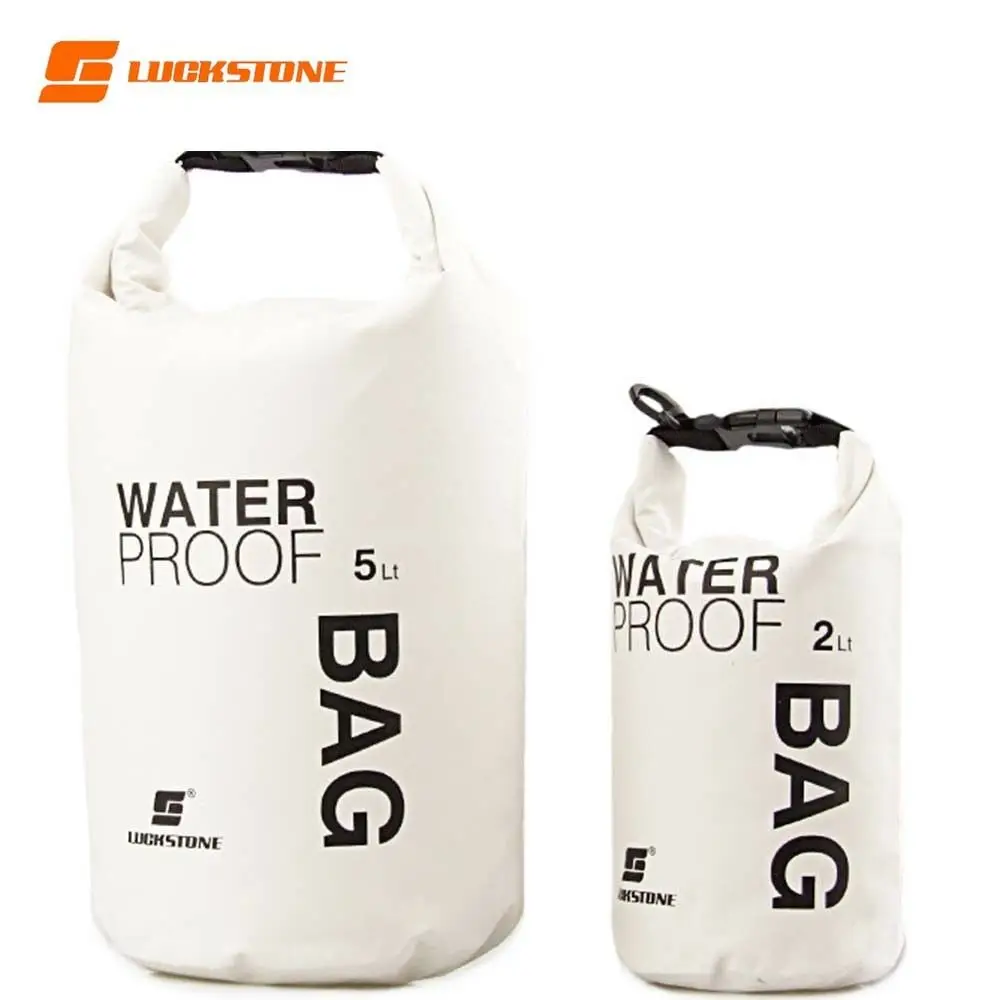 White 5L 2/5/10/15L ПВХ Водонепроницаемый сухой мешок плавательный мешок хранения пакет бикини сухой мешок рафтинг Каякинг Кемпинг плавающий парусный Каноэ - Цвет: White 5L