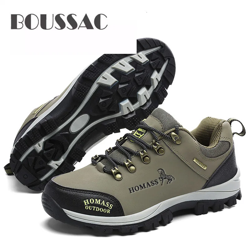 Ceny BOUSSAC oddychające Unisex buty górskie jesień wodoodporne męskie buty do wędrówek górskich buty trekkingowe wspinaczka trampki Camping mieszkania