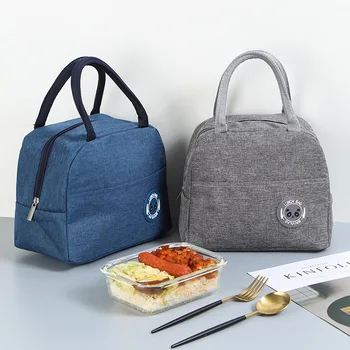 

Portable Waterproof Insulated Lunch Bag Stripe Thermal Cooler Tote Bags Picnic Food Storage Lunch Box Bag For Kids Women Men