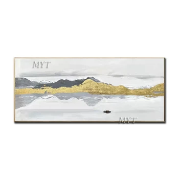 

There Are Mountains And Rivers Abstract Oil Painting On Canvas For Living Room Hom Decor Pictures Wall Art Paintings No Framed