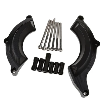 

Motorcycle Engine Guard Left Right Engine Cover Crash Protector Pads For Kawasaki Z900 2017(Black)