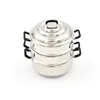 Simulation 1/12 Scale Dollhouse Miniature Frying Pan Cooking Pot Kettle Cookware Cooking Micro Steamer Kitchen Utensils Toy 6