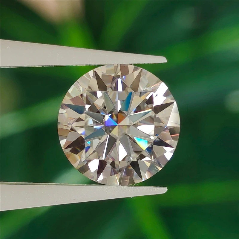 Letmexc Lab Diamond Moissanite Gemstone 6.5mm 1.0 Carat D Color VVS1 Excellent Round Cut For Jewelry Making