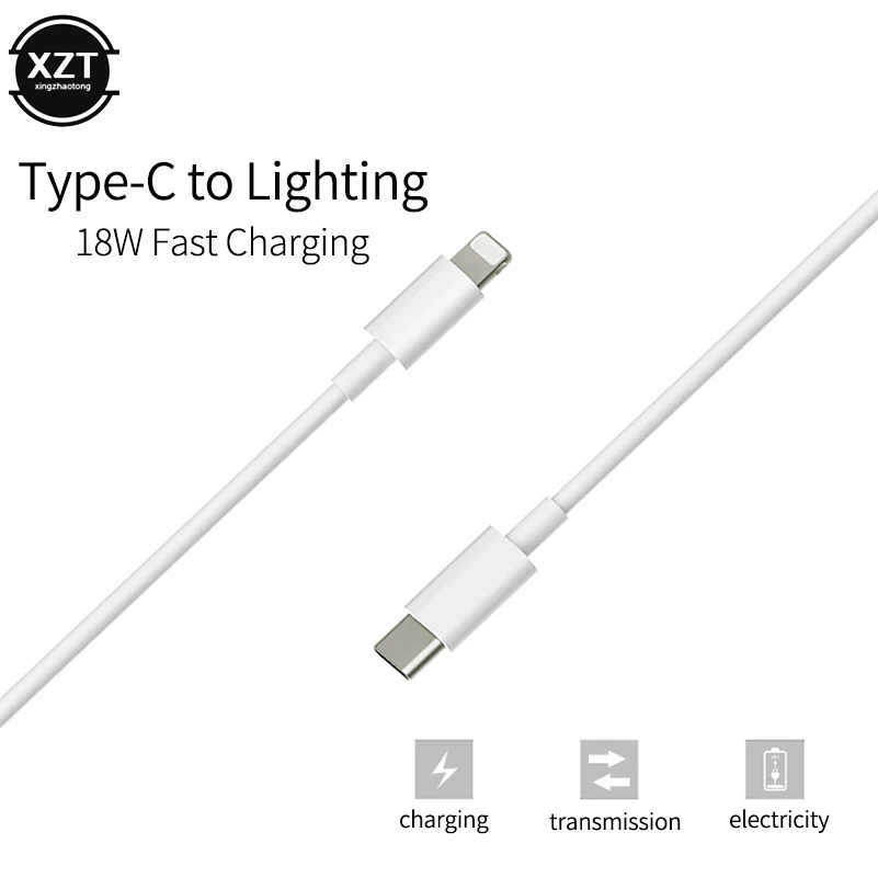 PD 18W 30W кабель для быстрой зарядки для USB C коннектор Lightning для iphone Xs X 8 pin к type C 3A быстрое зарядное устройство для type C Lightning Macbook