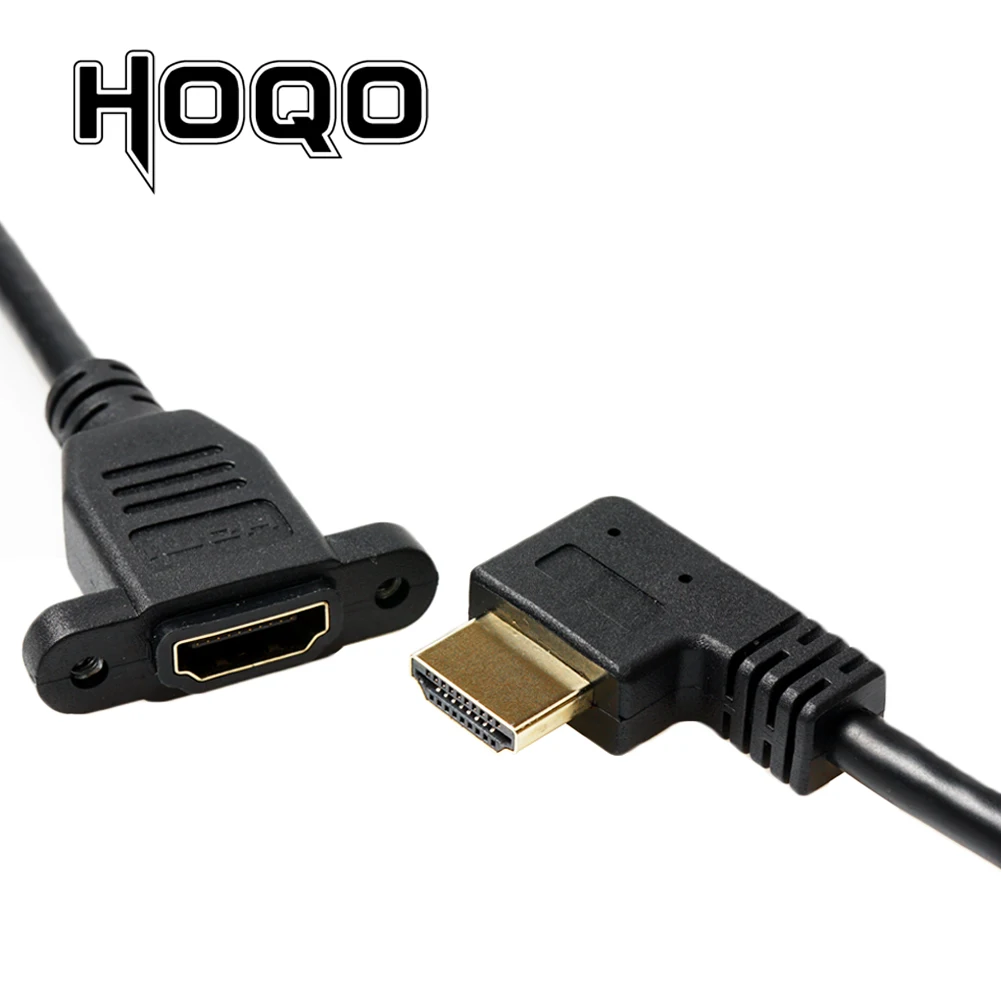 HDMI 15 см левый правый вверх вниз угол 90 градусов Панель Крепление штекер гнездо