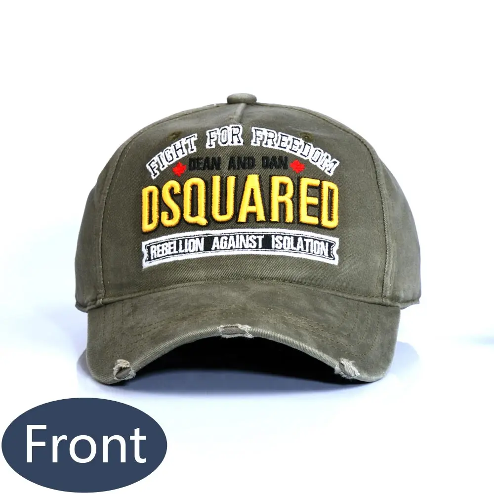 Online Gorra de béisbol de estilo europeo y americano de algodón bordado DSQ para hombre gorra de béisbol de protección solar para mujeres estilo universitario sombrero AliEx