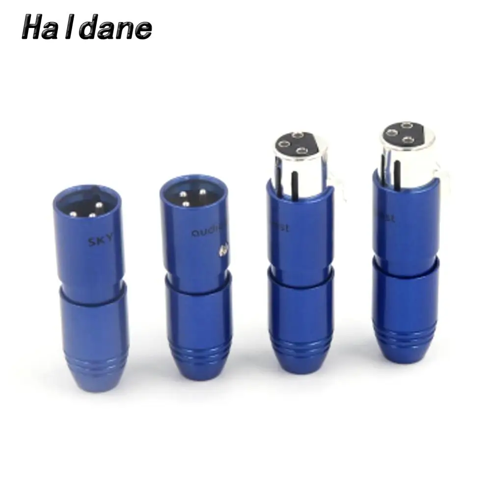 Haldane 4 пары HIFI XLR 3pin Мужской и Женский XLR разъемы динамик аудио Межблочный кабель гнездо адаптер XLR разъем