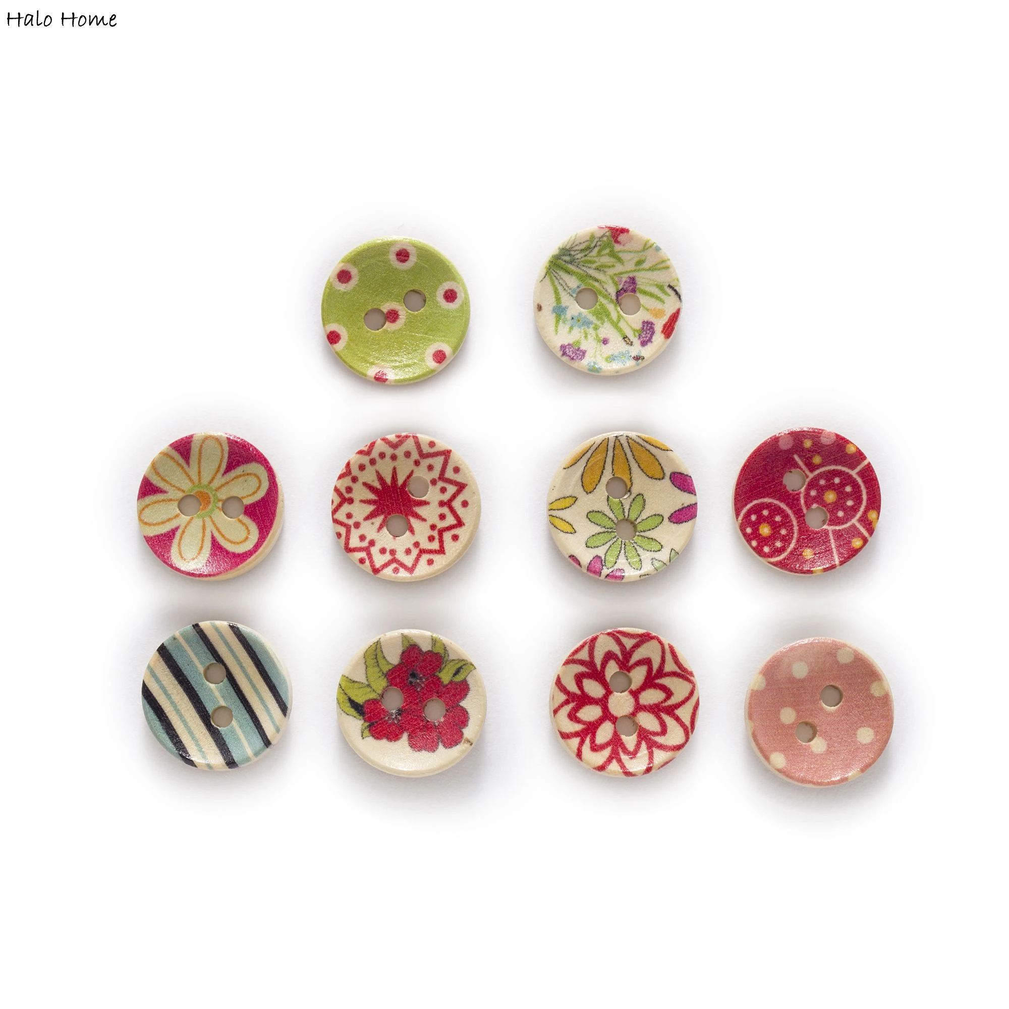 50Pcs Round Resin Buttons for Sewing Scrapbook Clothing DIY Crafts Decor 7-15mm