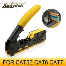 xintylink all in one rj45 pliers crimper cat5 cat6 cat7 cat8 network tools rj 45 ethernet cable Stripper clamp tongs rg45 lan