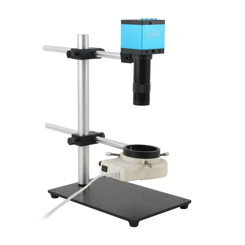 720p 14MP HDMI USB Microscope Camera Rotatable Boom Table Stand 18CM Working Distance For IPhone