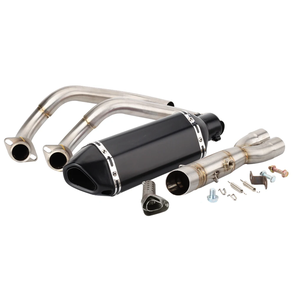

MT 07 Motorcycle Akrapovic Exhaust And Link Pipe For Yamaha MT07 2014 2015 2016 2017 2018 2019 Escape Slip-on MT 07
