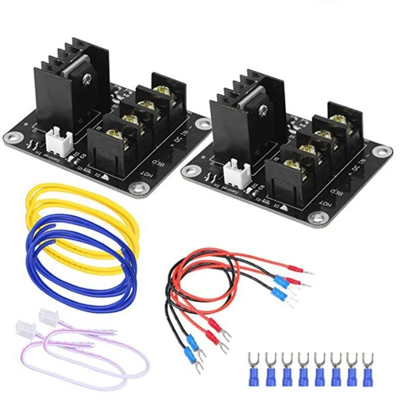 

2 set 3D Printer Heated Bed High Power Expansion Module MOSFET Board Upgrade 25A High Current Load Board