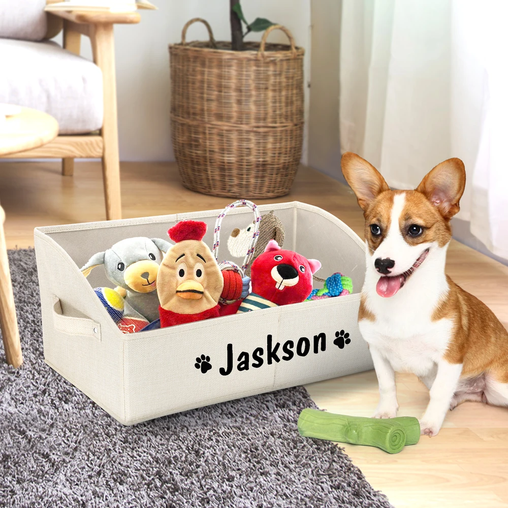 Personalized Foldable Pet Toy Storage Baskets 2 | Personalized Foldable Pet Toy Storage Baskets 1