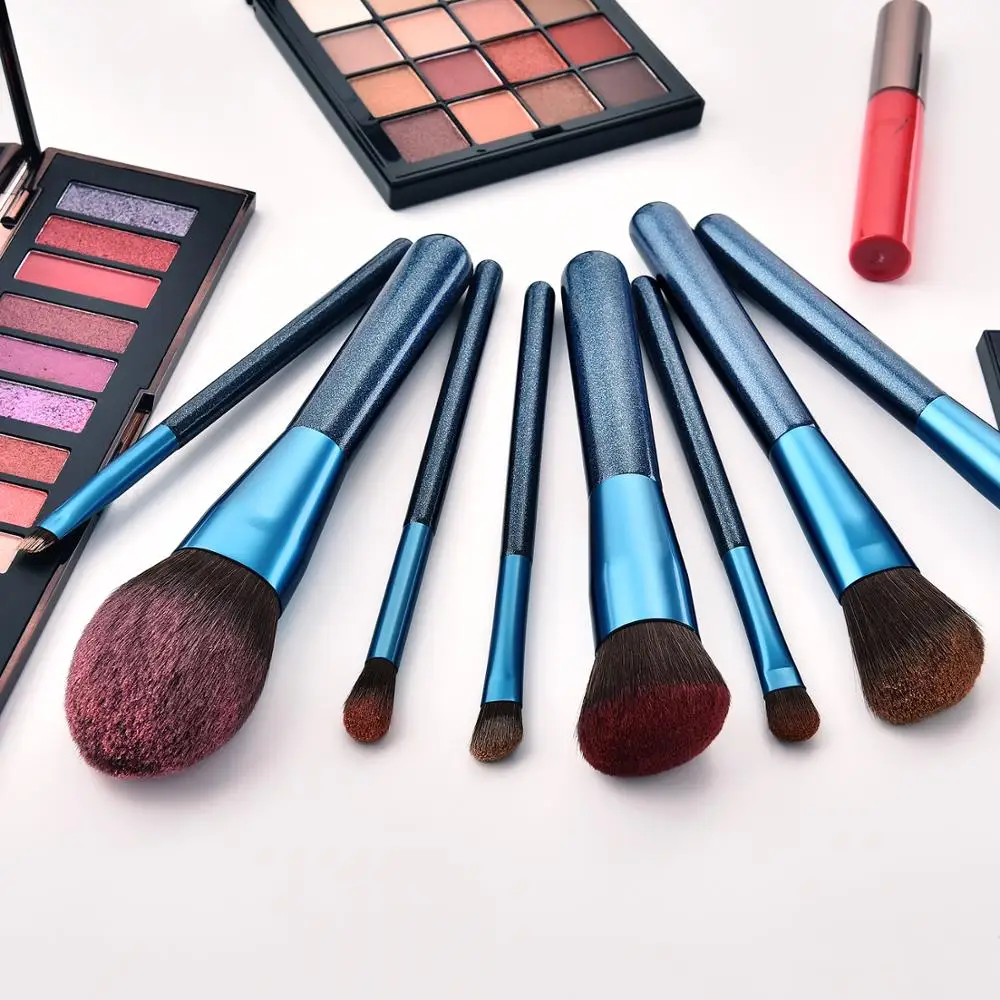 

Luxury Makeup Brushes Set Sapphire Glitter Diamond Powder Foundation Eyeshadow Blush Eyebrow Brush Kit Beauty Pincel Maquiagem