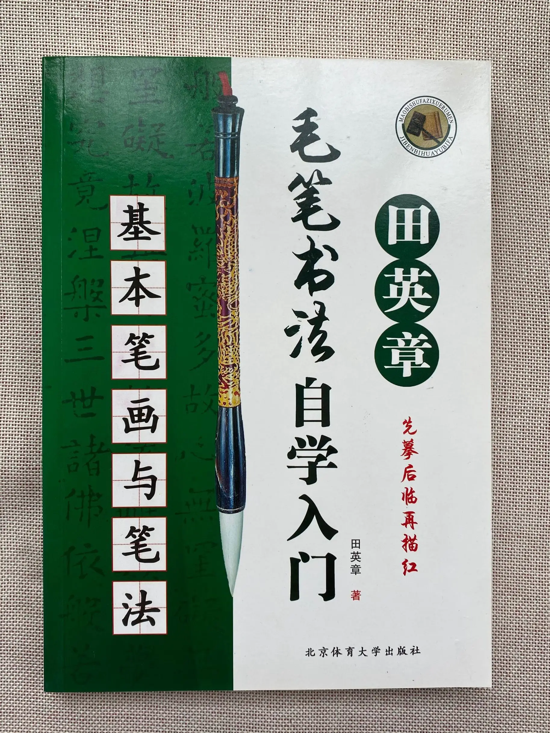 

1pc Chinese Calligraphy TianYingZhang Brush Calligraphy Basic strokes for self-study Writting Calligraphy Book Old book