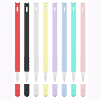 

For Apple Pencil 2 Cute Cartoon Cat Head Silicone Case Compatible For iPad Tablet Touch Pen Stylus Protective Sleeve Cover