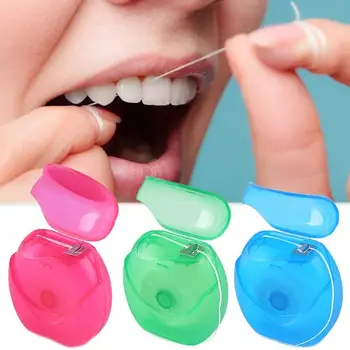 

50m Mint Flavor Micro Wax Dental Floss Pick Teeth Sticks Interdental Brush Adjustable Oral Hygiene Clean