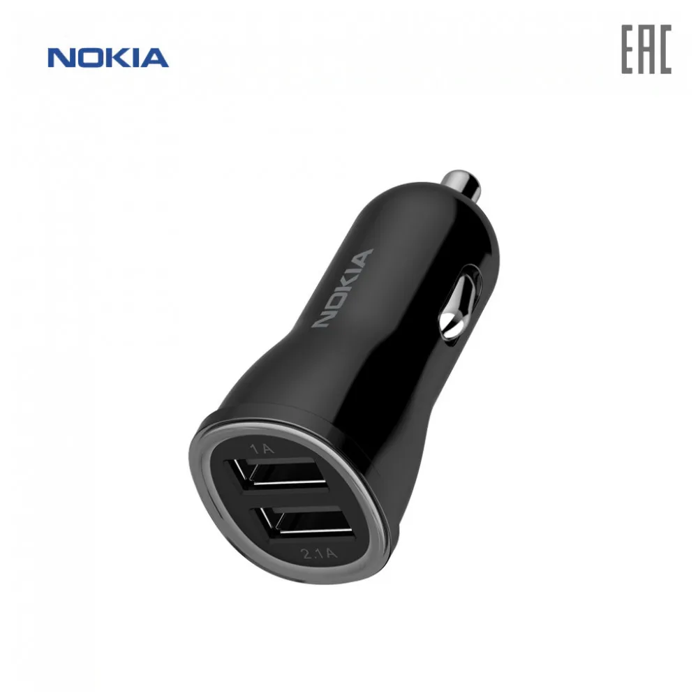 Автомобильное зарядное устройство Nokia Essential Dual Car Charger DC-310