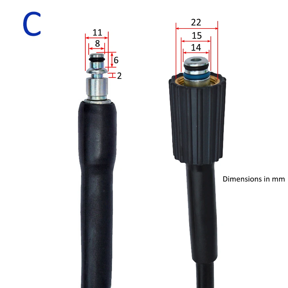 Шланг для мойки высокого давления удлинитель воды Bort HAMMER Huter Bosch Daewoo Sterwins 10