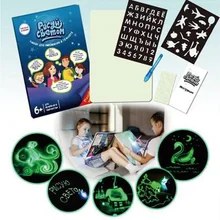 Рисование с светильник развивающий планшет доска для рисования граффити письма для детей VH99